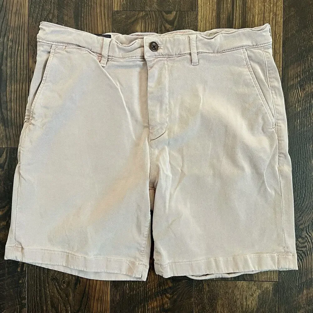 Faherty Coastline Chino Shorts Mens 33 Pink Tailored Fit Tencel Cotton 8